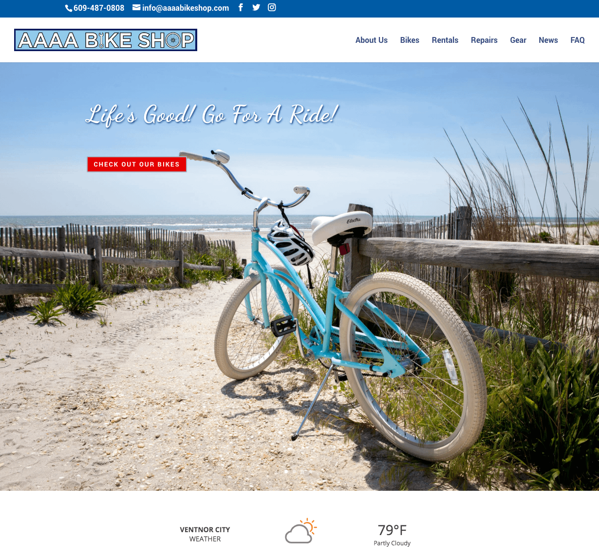 bicycle shop website